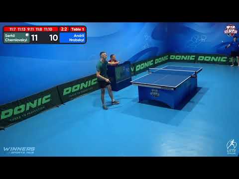 12:30 Serhii Cherniavskyi 3-2 Andrii Hrabskyi West 1 WIN CUP 17.10.2022 | TABLE TENNIS WINCUP