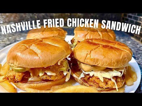 Nashville Fried Chicken Sandwiches Recipe