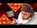 متابع تحداني في هذه اللعبة Geometry Dash
