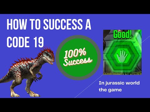 How to Success a Code 19 full tutorial in Jurassic world the game