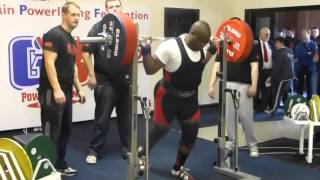 preview picture of video 'Andy Rodney (M2 Unequipped/Classic) 265kg British Record Squat'