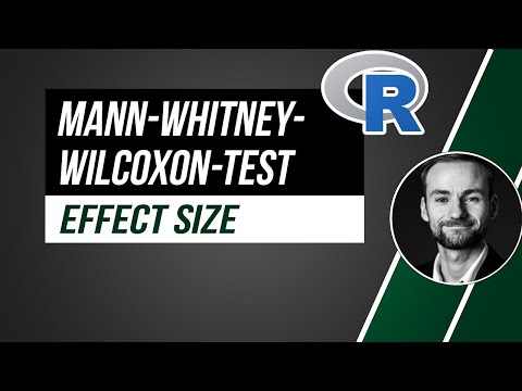 Effect size of the Mann-Whitney-Wilcoxon-test in R