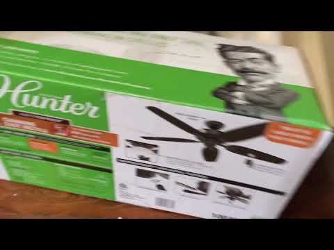 LOUD 78 decibels Beeping Hunter Channing Ceiling Fan