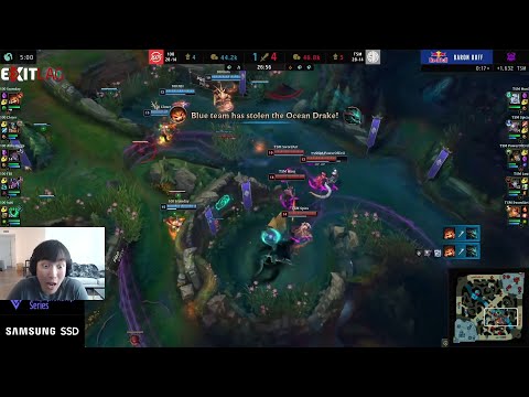DOUBLELIFT REACTS TO SSUMDAY DRAGON STEAL - TSM VS 100T