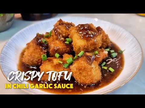 You WON'T Believe How Good This Crispy Tofu in Chili Garlic Sauce!
