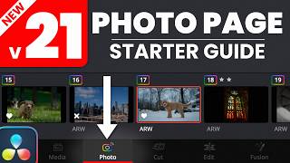 NEW PHOTO PAGE Tips in DaVinci Resolve 21