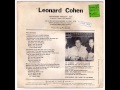 Leonard Cohen "Memories" 