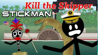 #stickman #kills #animation #funny #gameplay #skipper || stickman kill skipper ||