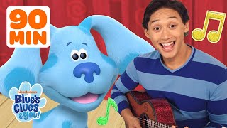 Blue Skidoos and Music Adventures! 🐾 w/ Josh & Friends | 90 Minute Compilation | Blue's Clues & You!