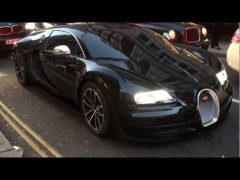 ARAB BLACK BUGATTI VEYRON SUPERSPORTS IN LONDON!!