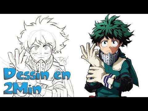 Dessin en 2 min: Izuku Midoriya - My Hero Academia