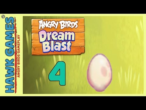 Angry Birds Dream Blast Level 4 - Walkthrough, No Boosters