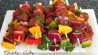 HOW TO MAKE BEEF KEBAB | Beef Skewers | Peppered Stick Meat Recipe!