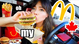 CANADIAN MCDONALDS MUKBANG 먹방 CHICKEN MCNUGGETS, BIG MAC, FRIES, HAPPY MEAL, EATING SHOW