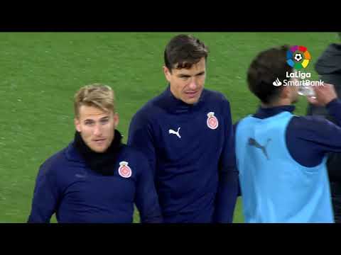 Calentamiento Girona FC vs CD Mirandés