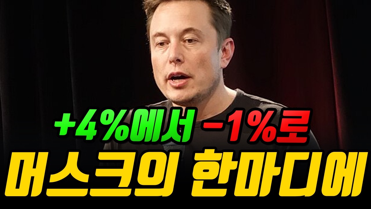 시간외 +4%에서 -1%로 — 머스크가 어닝 콜에서 뱉은 한마디, $387 주주는 어떻게?