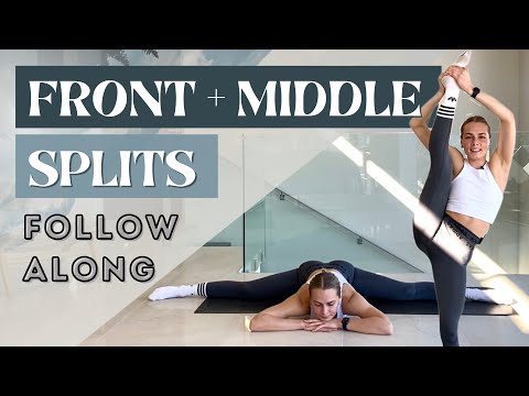 Front and Middle Splits FOLLOW ALONG routine |Based on Science |No Equipment |Beginner to Advanced