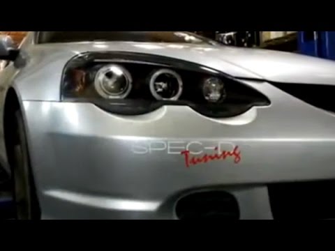 Spec-D - Dual Halo Projector Headlights LED Acura RSX 2002-2004 Installation Video