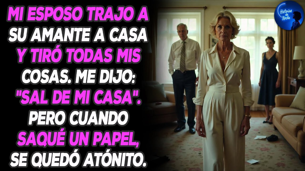 Me echó de casa para que su amante se mudara - pero un papel que tenía en la mano lo cambió todo