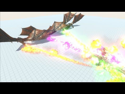 ALL 4 DRAGONS vs EVERY UNIT - Animal Revolt Battle Simulator