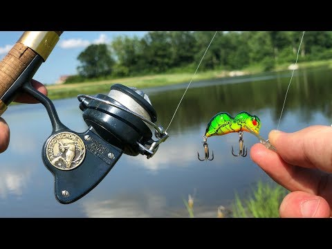 Big MYSTERY Fish Caught on VINTAGE Tackle!!! (Surprise Catch)