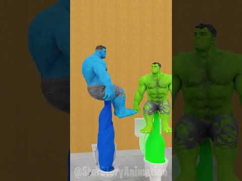 Blue Hulk vs Red Hulk vs Green Hulk plays! Who will win from Rainbow Hulks? #gta