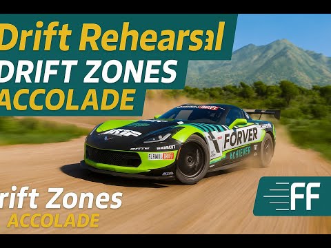 Thumbnail for Drift Rehearsal Accolade Guide | 3 Stars in 2 Zones Under 2 Mins | Forza Horizon 5 by Chevrolet, Car, drift