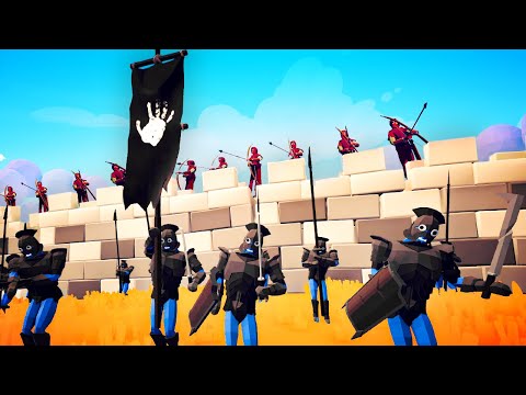 TABS - LOTR ORCS Siege the Destructible BRICK WALL in Totally Accurate Battle Simulator!