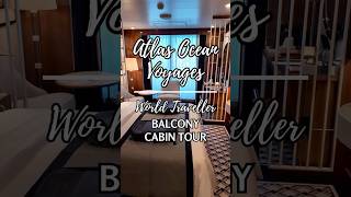Come tour an Atlas Ocean Voyages Veranda Stateroom with us! #cruise #shorts