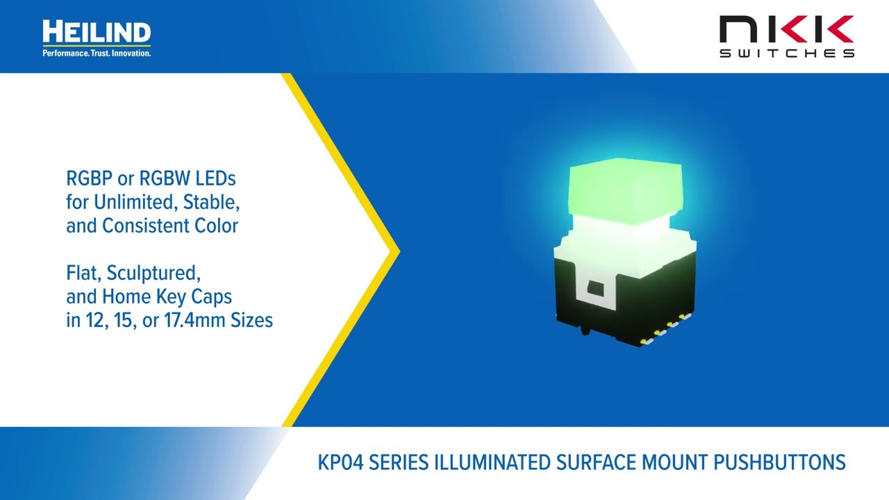 NKK Switches KP04 Series Illuminated Pushbuttons | Heilind Electronics