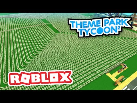 BUILDING THE LONGEST ROLLER COASTER EVER in THEME PARK TYCOON
