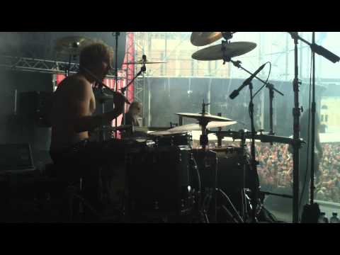 Pearl Artist Rolf Pilve - Hunting High And Low Drum Cam @ Tuska Open Air Metal Festival 2013