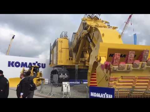 Komatsu PC7000 gigantic oil leak at Bauma 2016
