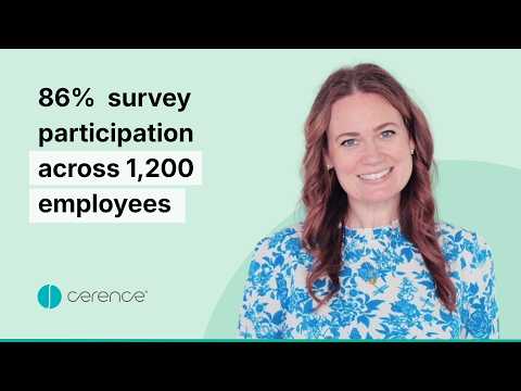 How Cerence AI Runs Employee Engagement Surveys Across 20 Languages and 1,200 Employees