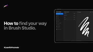 How to find your way with Brush Studio in Procreate