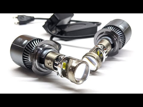 Лампы LED мини линзы GT4 H7 D19mm 9-32V 84W диод 3570 (50mk) 6000K Canbus - фото 1 - id-p1988528951