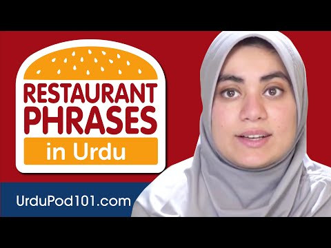 All Restaurant Phrases You Need in Urdu Learn Urdu in 20 Minutes!