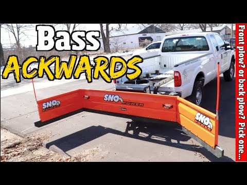 Plowing - front or back-which is the best plow? 19" of deep snow put thats to the test...
