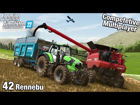 STARTING THE FINAL HARVEST AND BUYING A GIANT FIELD Rennebu Competitive Multiplayer FS22 Ep 42
