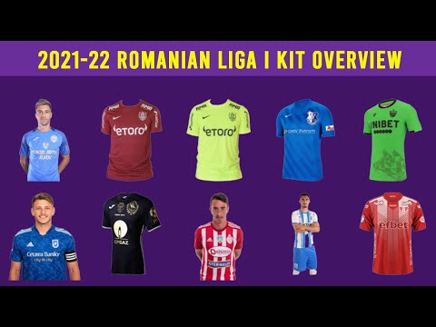 2021-22 Romanian Liga I Kit Overview - All 16 Teams