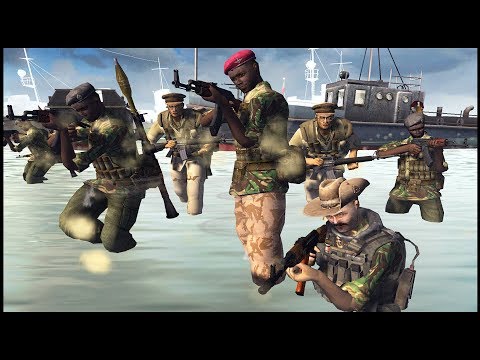 Modern Pirates Invade California! - Men of War: Red Rising Mod Battle Simulator