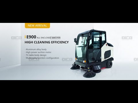 OR-E900 electric vacuum street sweeper street sweeping truck for sale heavy duty road sweeper