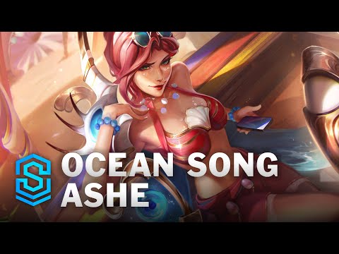 Ocean Song Ashe Skin Spotlight - League of Legends