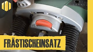 Höhenverstellung von oben - Frästisch mit Bosch POF 1200 AE & 1400 ACE