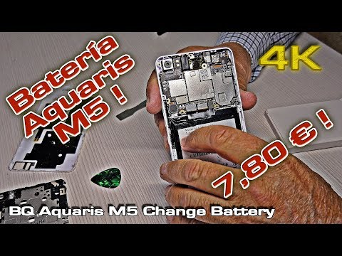 BQ Aquaris M5 Cambiar Bateria ( Change Battery) DIY