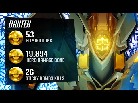 Danteh Best Echo in the World - 53 elims! [ Overwatch Season 28 Top 500 ]