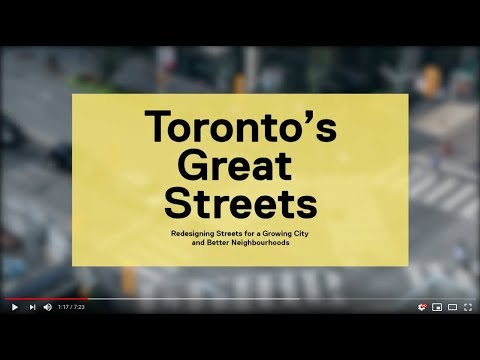 Toronto's Great Streets