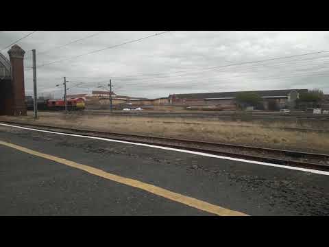 Tornado getting pulled by a class 66 at Darlington