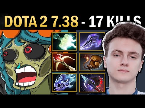 Muerta Gameplay Miracle with 17 Kills and Moon Shard - Dota 2 7.38