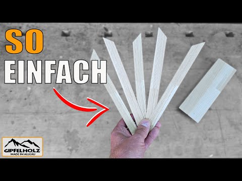 Thin wooden strips / strips super easy - strips with the table saw - jig - saw jig